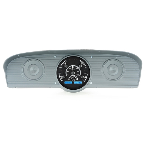 Dakota Digital Gauge, MDX System, 1961-66 Ford Pickup, Black Alloy Style Face, Blue Display, Custom