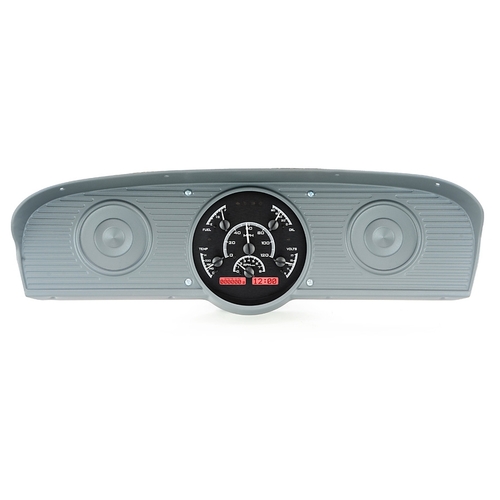 Dakota Digital Gauge, MDX System, 1961-66 Ford Pickup, Black Alloy Style Face, Red Display, Custom