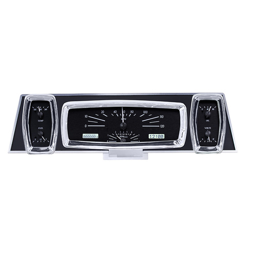 Dakota Digital Gauge, MDX System, 1961-63 Lincoln Continental, Black Alloy Style Face, White Display, Custom
