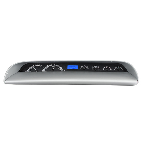 Dakota Digital Gauge, MDX System, 1963-64 Chevy Impala, Black Alloy Style Face, Blue Display, Custom