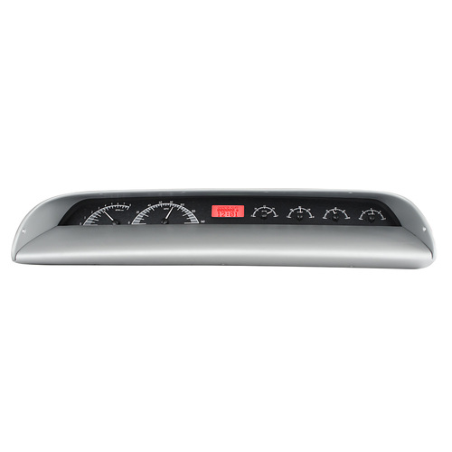Dakota Digital Gauge, MDX System, 1963-64 Chevy Impala, Black Alloy Style Face, Red Display, Custom