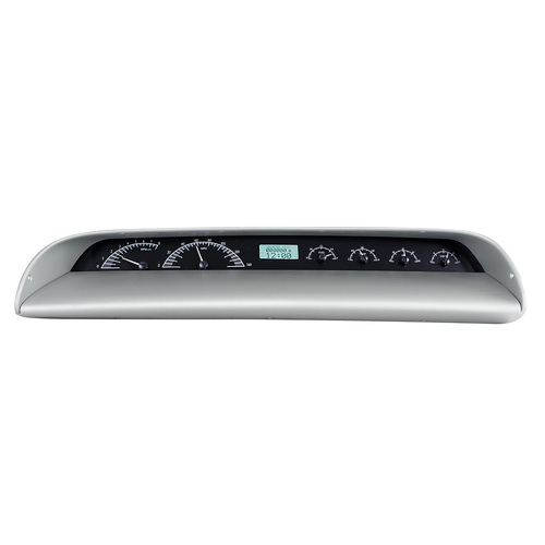 Dakota Digital Gauge, MDX System, 1963-64 Chevy Impala, Black Alloy Style Face, White Display, Custom