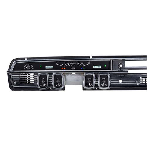 Dakota Digital Gauge, MDX System, 1964-65 Lincoln Continental, Black Alloy Style Face, White Display, Custom