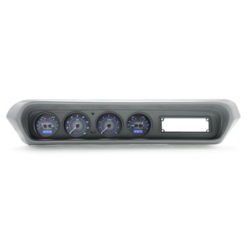 Dakota Digital Gauge, MDX System, 1964-67 Pontiac GTO, Carbon Fiber Style Face, Blue Display, Custom