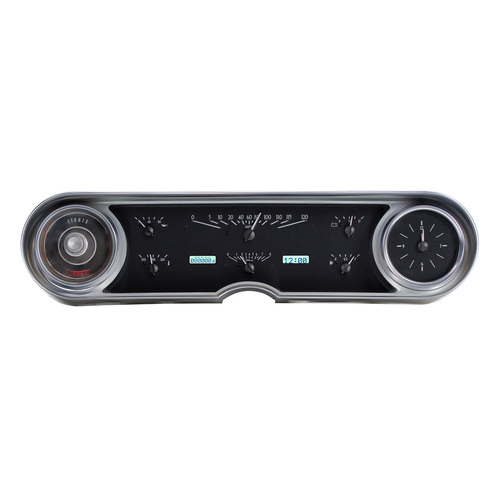 Dakota Digital Gauge, MDX System, 1965-66 Cadillac, Black Alloy Style Face, White Display, Custom