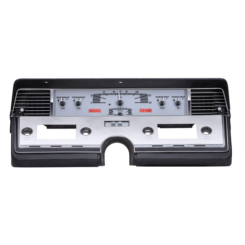 Dakota Digital Gauge, MDX System, 1966-69 Lincoln Continental, Silver Alloy Style Face, Red Display, Custom