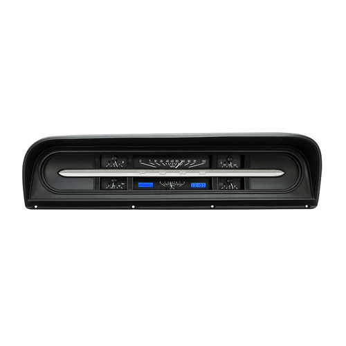 Dakota Digital Gauge, MDX System, 1967-72 Ford Pickup, Black Alloy Style Face, Blue Display, Custom
