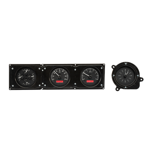 Dakota Digital Gauge, MDX System, 1968-69 Ford Torino, Black Alloy Style Face, Red Display, Custom