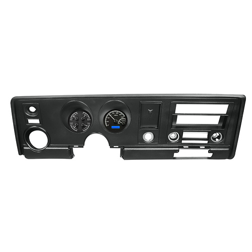 Dakota Digital Gauge, MDX System, 1969 Pontiac Firebird, Black Alloy Style Face, Blue Display, Custom