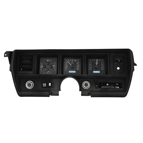 Dakota Digital Gauge, MDX System, 1970-72 Buick Skylark/GS, Black Alloy Style Face, White Display, Custom