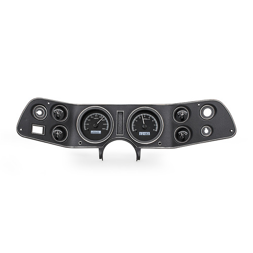 Dakota Digital Gauge, MDX System, 1970-81 Chevy Camaro, Black Alloy Style Face, White Display, Custom