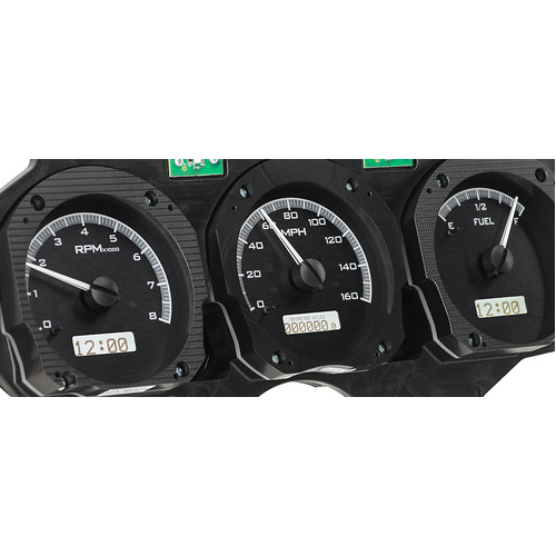 Dakota Digital Gauge, MDX System, 1970-72 Chevy Chevelle/ El Camino, Black Alloy Style Face, White Display, Custom