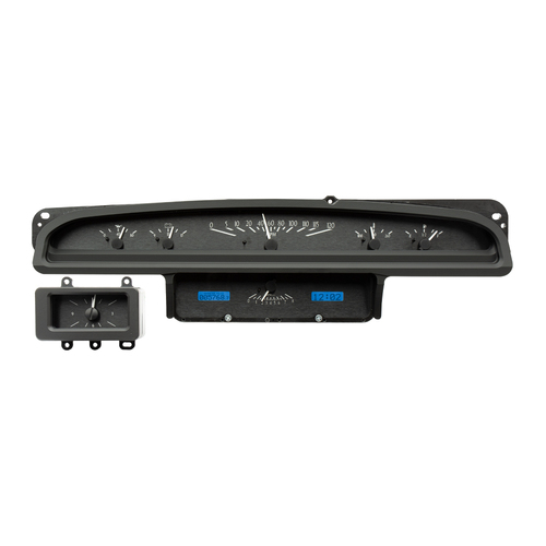 Dakota Digital Gauge, MDX System, 1970-71 Ford Torino, Black Alloy Style Face, Blue Display, Custom