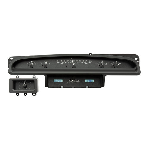 Dakota Digital Gauge, MDX System, 1970-71 Ford Torino, Black Alloy Style Face, White Display, Custom