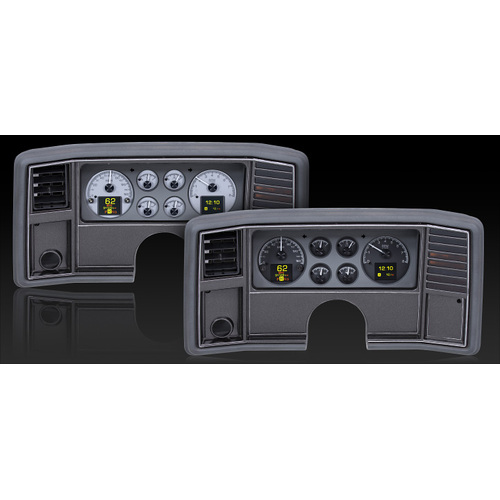 Dakota Digital Gauge, MDX System, 1978-88 Chevy Monte Carlo, Carbon Fiber Style Face, Red Display, Custom