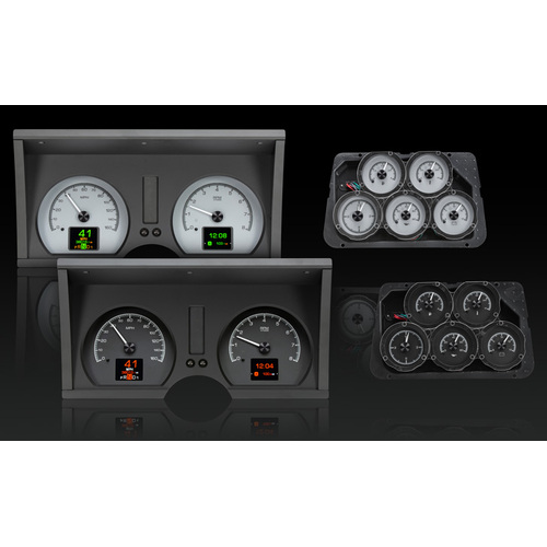 Dakota Digital Gauge, MDX System, 1978-82 Chevy Corvette, Carbon Fiber Style Face, Red Display, Custom
