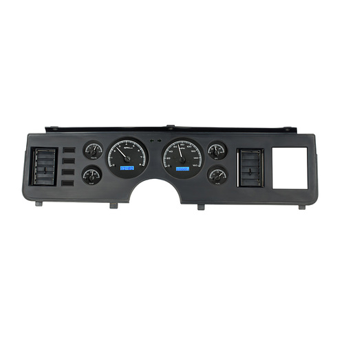 Dakota Digital Gauge, MDX System, 1979-86 Ford Mustang, Black Alloy Style Face, Blue Display, Custom