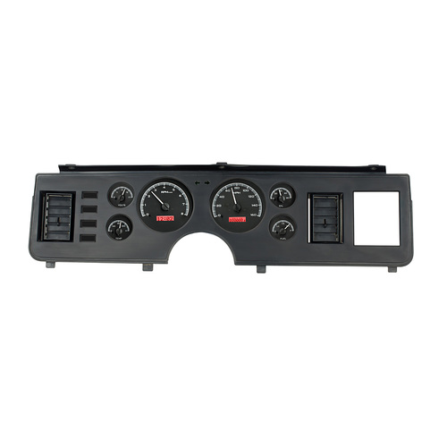 Dakota Digital Gauge, MDX System, 1979-86 Ford Mustang, Black Alloy Style Face, Red Display, Custom