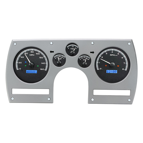 Dakota Digital Gauge, MDX System, 1982-89 Chevy Camaro, Black Alloy Style Face, Blue Display, Custom