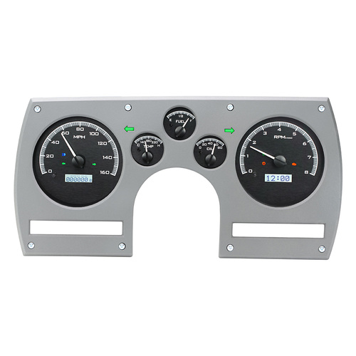 Dakota Digital Gauge, MDX System, 1982-89 Chevy Camaro, Black Alloy Style Face, White Display, Custom
