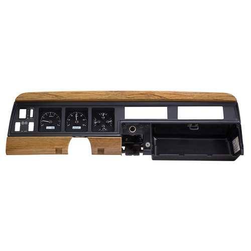 Dakota Digital Gauge, MDX System, 1986-91 Jeep Wagoneer/J-Trucks, Black Alloy Style Face, White Display, Custom