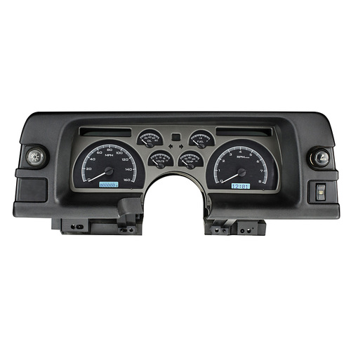 Dakota Digital Gauge, MDX System, 1990-92 Chevy Camaro, Black Alloy Style Face, White Display, Custom