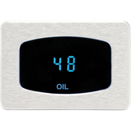 Dakota Digital Gauge, Odyssey Series I, Oil Pressure, Digital, 0-150 psi, Chrome Bezel, Blue Display, Each