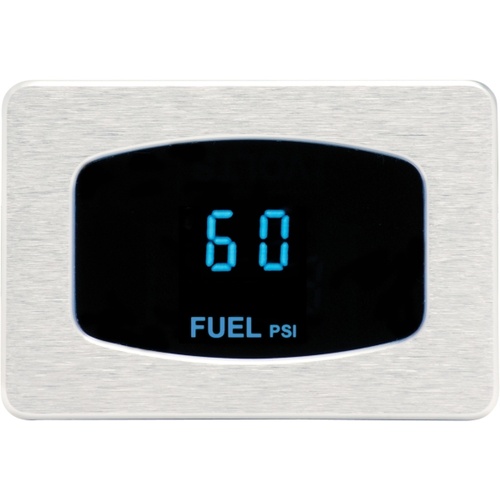 Dakota Digital Gauge, Odyssey Series I, High Resolution Fuel Pressure, Digital, 0- 100psi, Chrome Bezel, Blue Display, Each