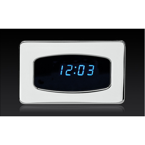Dakota Digital Gauge, Odyssey Series I, Digital Clock, Digital, Satin Bezel, Teal Display, Each