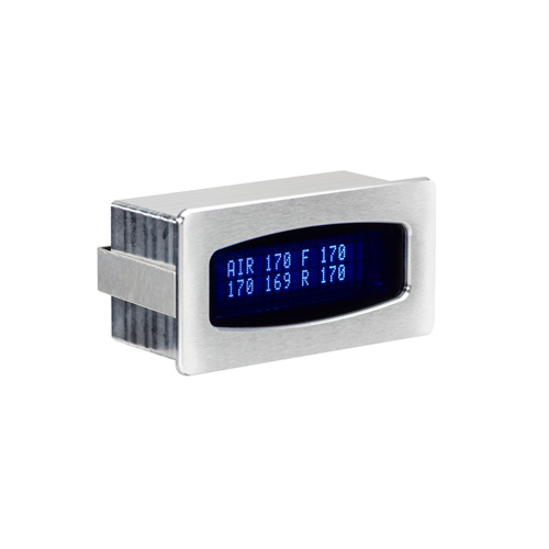 Dakota Digital Gauge, Odyssey Series I, 5 Quad Air Pressure Monitor, Digital, 0- 300 psi, Chrome Bezel, Blue Display, Each