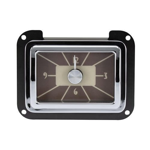 Dakota Digital Clock, 1940 For Ford Car, 12 hours, Analog, Black Face, Electrical, Each