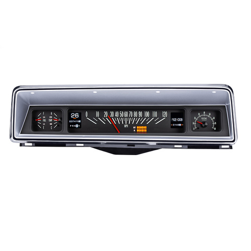 Dakota Digital Gauge Kit, Direct Fit, 1966- 67 For Chevrolet For Nova, Analog/Digital, Black Background, Multicolor Illuminated Display, Kit