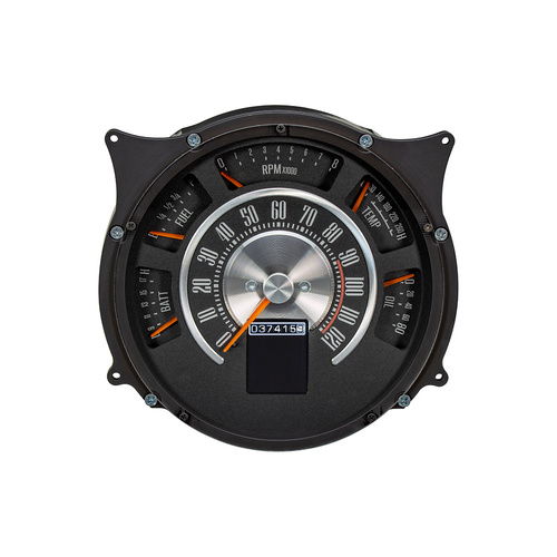 Dakota Digital Gauge Kit, Direct Fit, 1961- 66 For Ford Pickup, Analog/Digital, Black Background, Multicolor Illuminated Display, Kit
