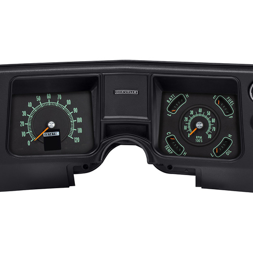 Dakota Digital Gauge Kit, Direct Fit, 1968 For Chevrolet For Chevelle/ El Camino, Analog/Digital, Black Background, Multicolor Illuminated Display, Ki