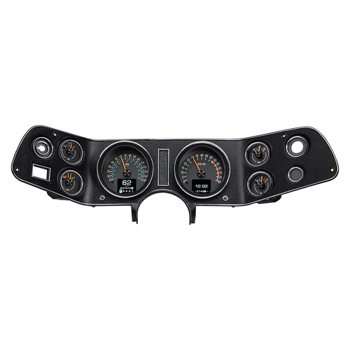 Dakota Digital Gauge Kit, Direct Fit, 1970- 78 For Camaro, Analog/Digital, Black Background, Multicolor Illuminated Display, Kit