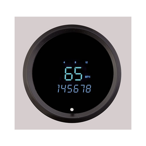 Dakota Digital Speedometer, Solarix, 0-255 mph, 3 3/8 in., Digital, Electrical, Each