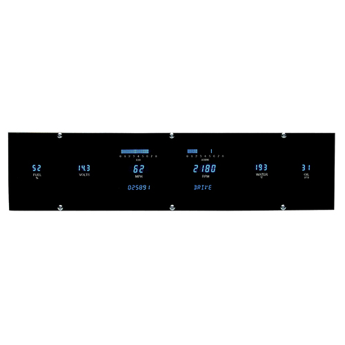Dakota Digital Gauge Panel, Series III, Six Gauge, Custom Opening, Each