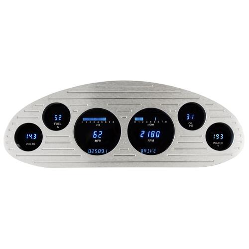 Dakota Digital Gauge Panel, Series III, Blue/Teal Display, 1933-35 For Chevrolet Standard, Each
