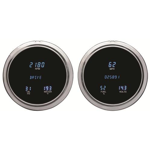Dakota Digital Gauge Panel, Series III, Blue/Teal Display, 1947- 53 For Chevrolet/ GMC Pickup, Each