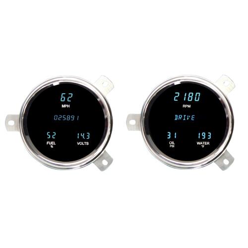 Dakota Digital Gauge Panel, Series III, Teal Display, 1951 - 1952 For Chevrolet, Each