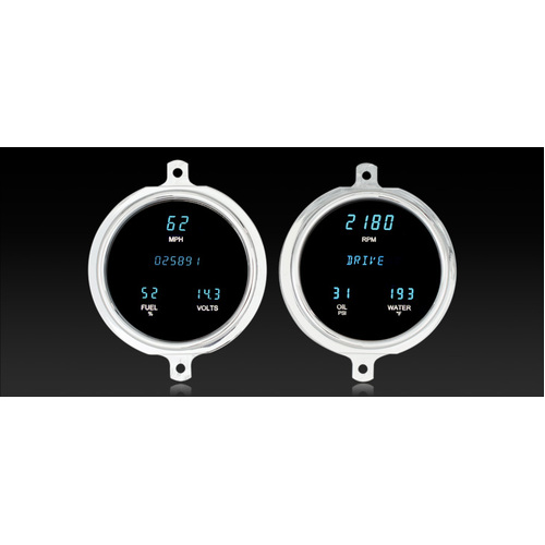 Dakota Digital Gauge Panel, Series III, Teal Display, 1951- 1952 For Ford Pickup, Each