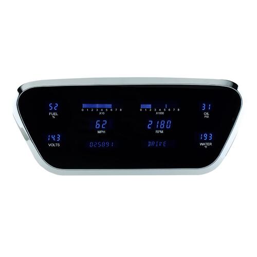 Dakota Digital Gauge Panel, Series III, Blue/Teal Display, 1953- 1955 For Ford F100 Pickup, Each