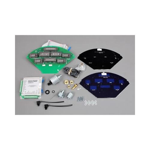 Dakota Digital Gauge Panel, Series III, Blue/Teal Display, 1955- 56 For Chevrolet, Each