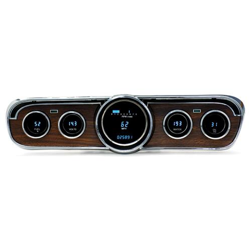 Dakota Digital Gauge Panel, Series III, Blue/Teal Display, 1965- 66 For Ford For Mustang, Each