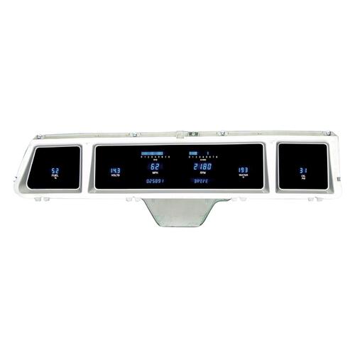 Dakota Digital Gauge Panel, Series III, Blue/Teal Display, 1966 For Chevrolet For Impala/ Caprice, Each