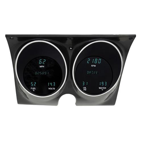 Dakota Digital Gauge Panel, Series III, Blue/Teal Display, 1967- 68 For Camaro/ For Firebird, Each