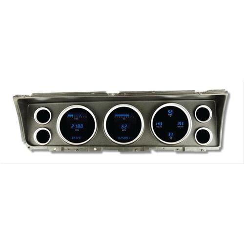 Dakota Digital Gauge Panel, Series III, Blue/Teal Display, 1967 For Chevrolet For Impala/ Caprice, Each