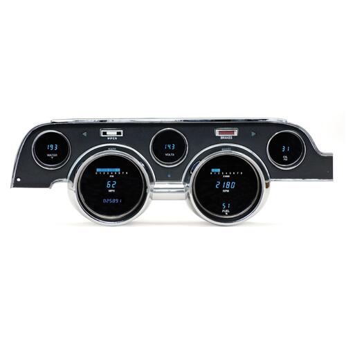 Dakota Digital Gauge Panel, Series III, Teal Display, 1967 For Ford For Mustang, Each