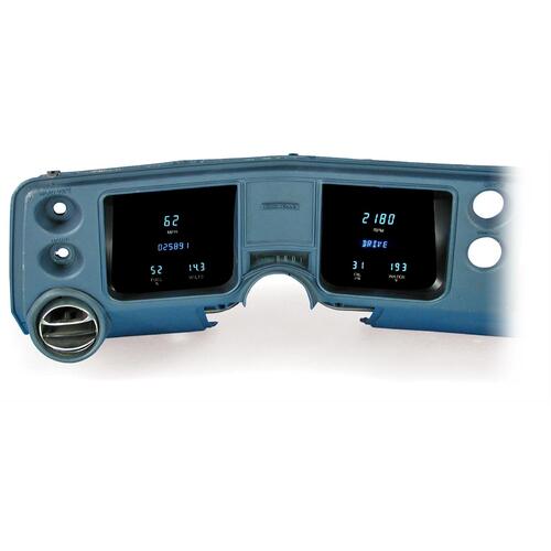Dakota Digital Gauge Panel, Series III, Blue/Teal Display, 1968 For Chevrolet For Chevelle/ El Camino, Each