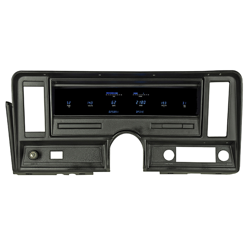Dakota Digital Gauge Panel, Series III, Blue/Teal Display, 1969- 76 For Chevrolet For Nova, 73-75 For Buick Apollo, 75-76 Skylark, 73-76 Olds Omega, 7
